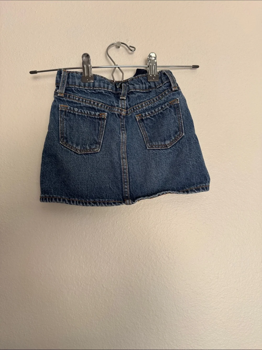 Old Navy Adjustable Waist Denim Skirt in Blue